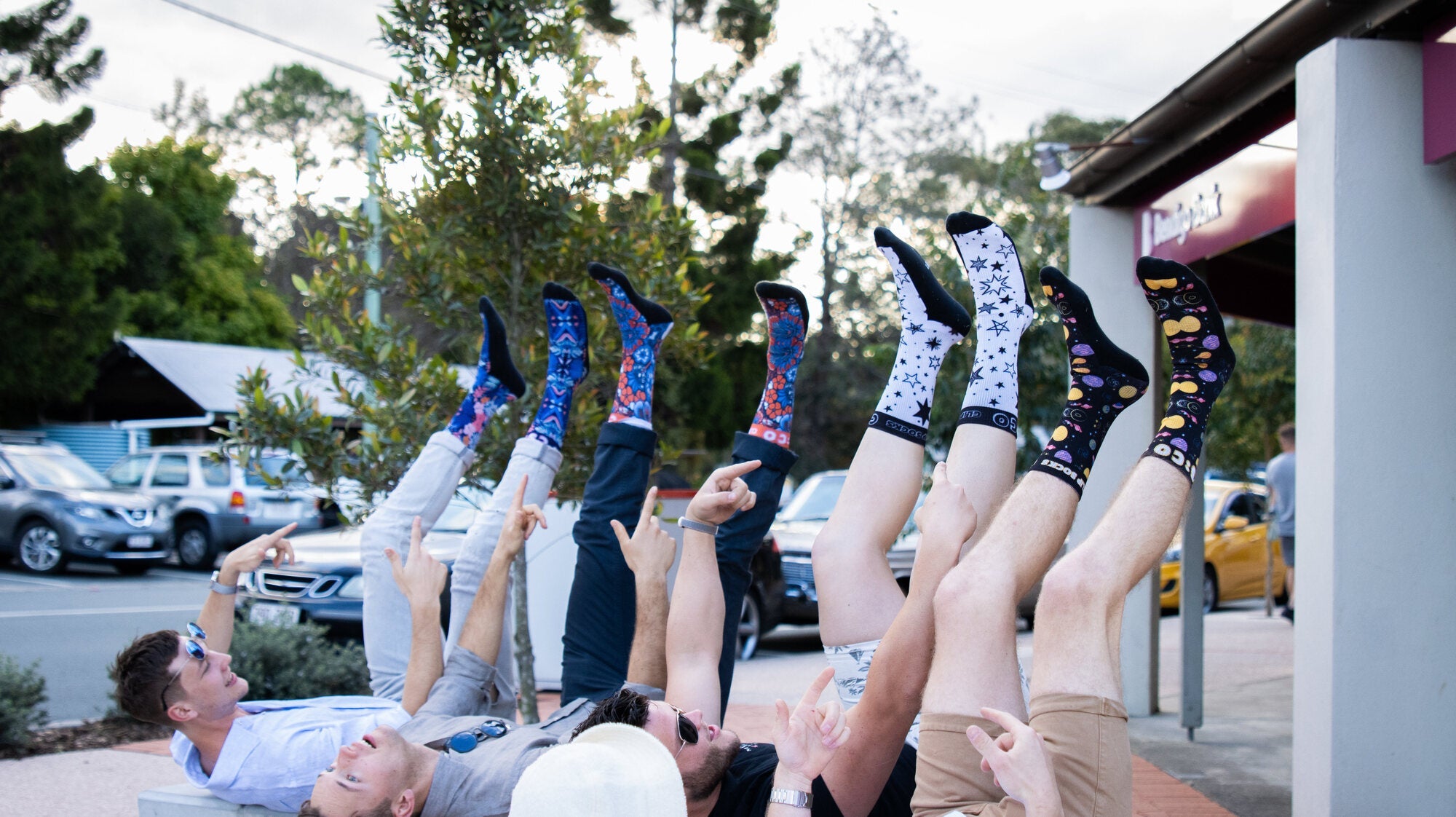  Night Bloom Flower Forest Socks 