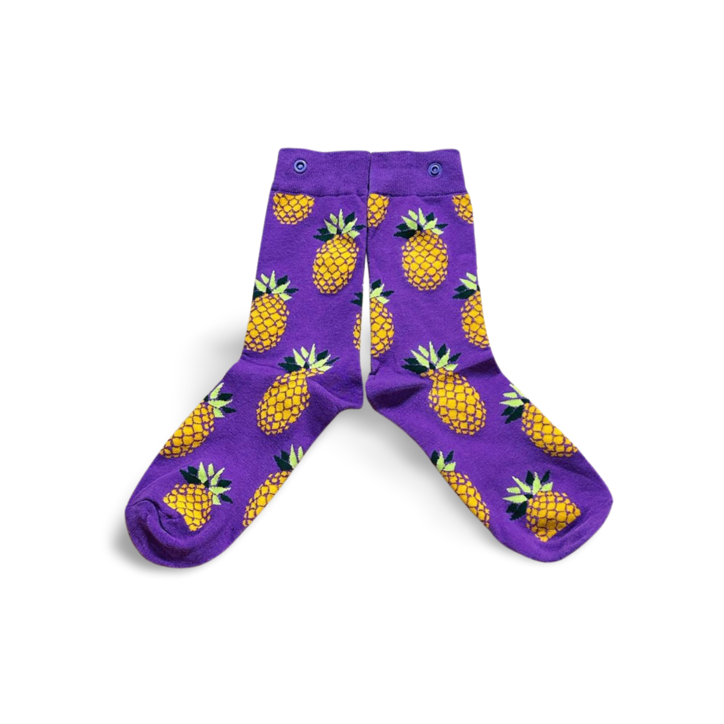 Purple & Orange Pineapples Socks