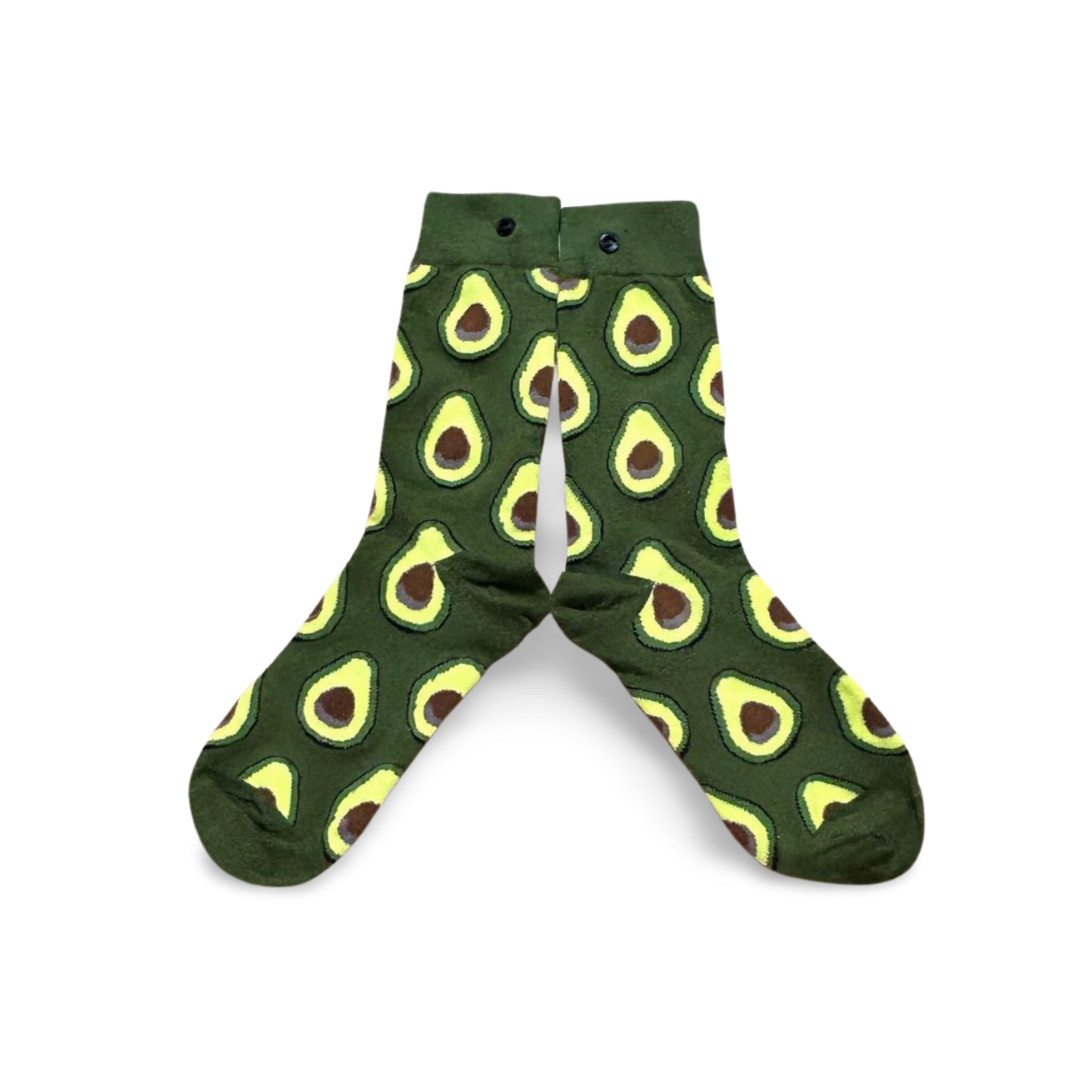 Avocado-themed socks for a unique and delightful gift choice.